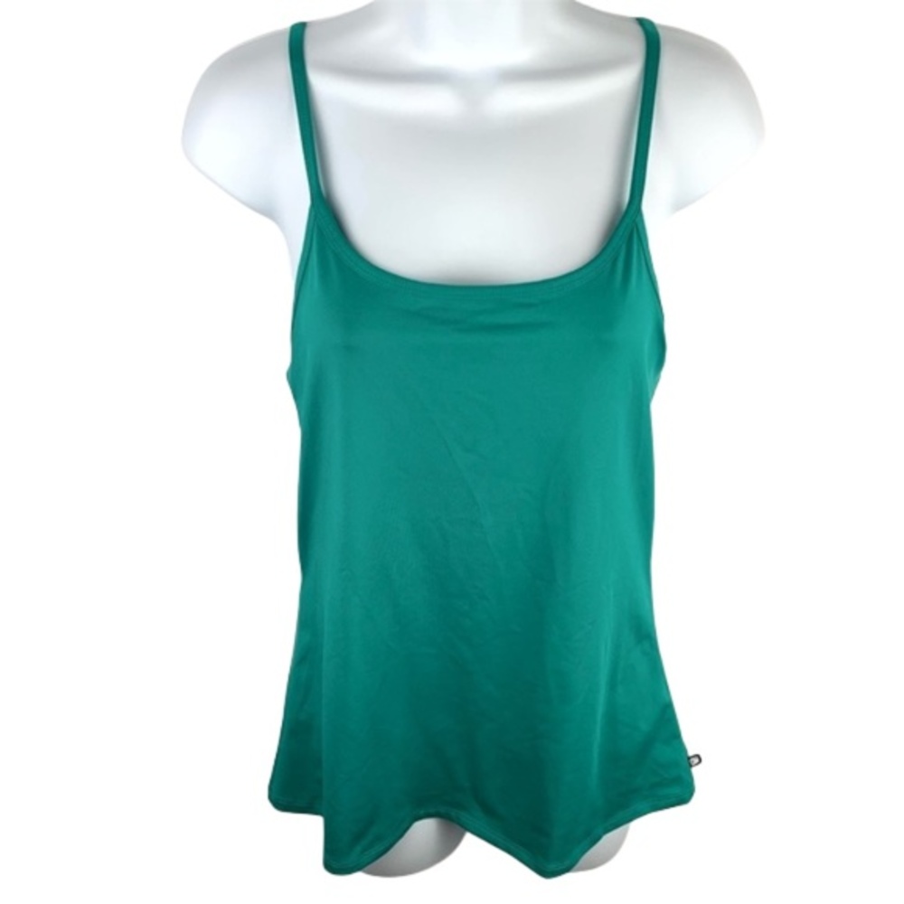 Fabletics Teal Green Criss Cross back Tank Top - NWOT